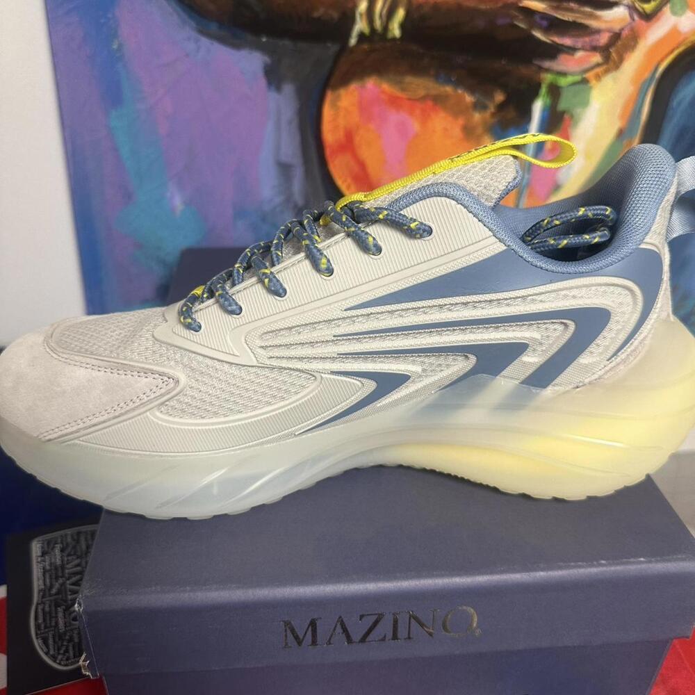 Men's Grey and Multi Trainer